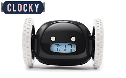 Clocky Alarm Clock on Wheels product image