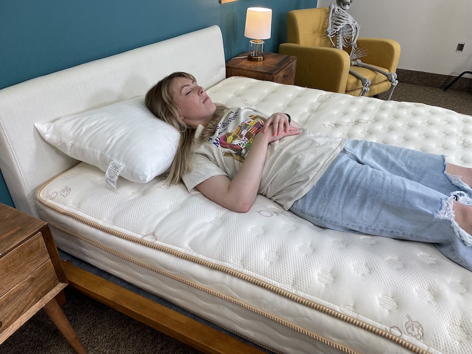 Saatva Classic average weight back sleeper test